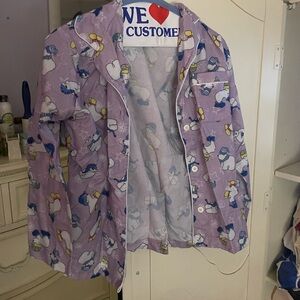 Vintage girl’s 90s Limited Too purple winter polar bear pajama top